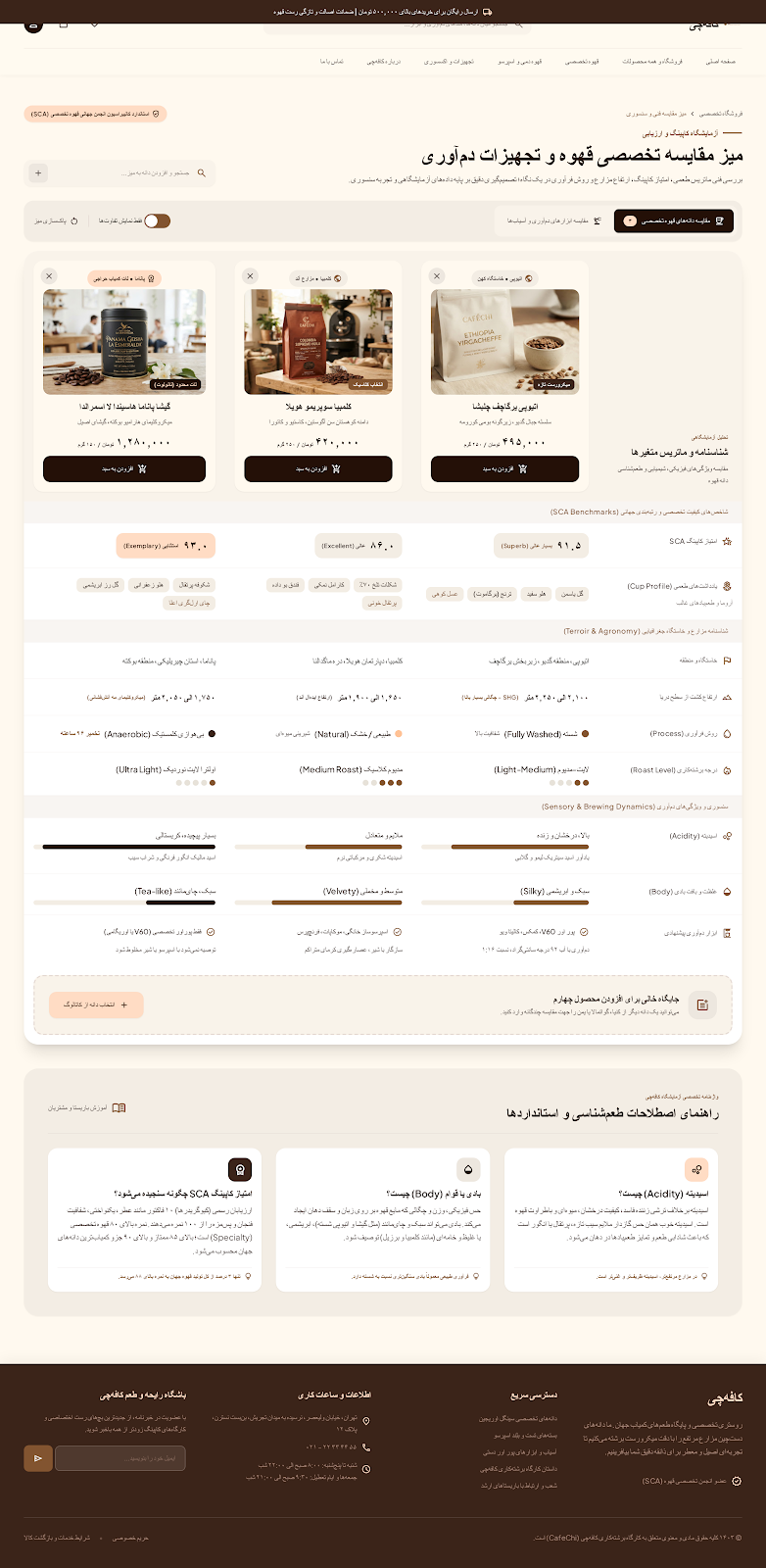 پیش‌نمایش مقایسه محصولات